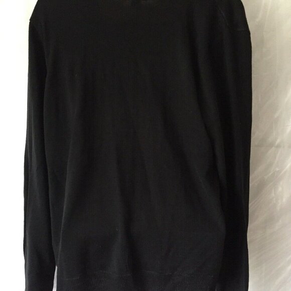 New Directions Sweater PS‎ Black White Cowl Neck Knit Career Modern Chic Artsy - Picture 7 of 12